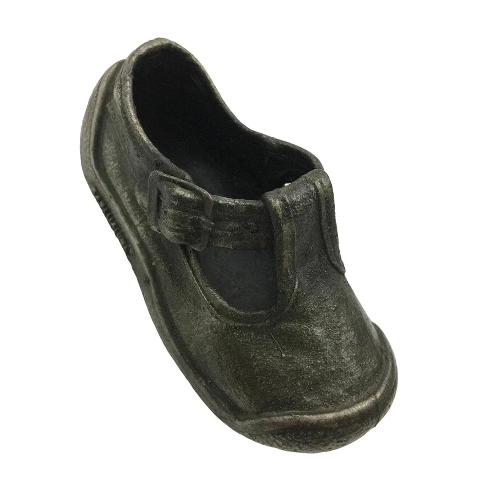 Botanguita Hand Painted Silver Miniature Child's Toddler Baby Shoe Figurine